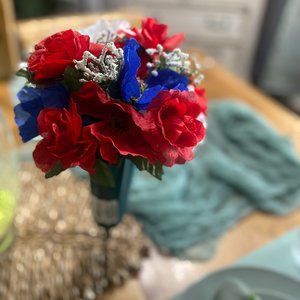 Cemetery Flowers, Grave Site Arrangement, Memorial Day, 4th of July